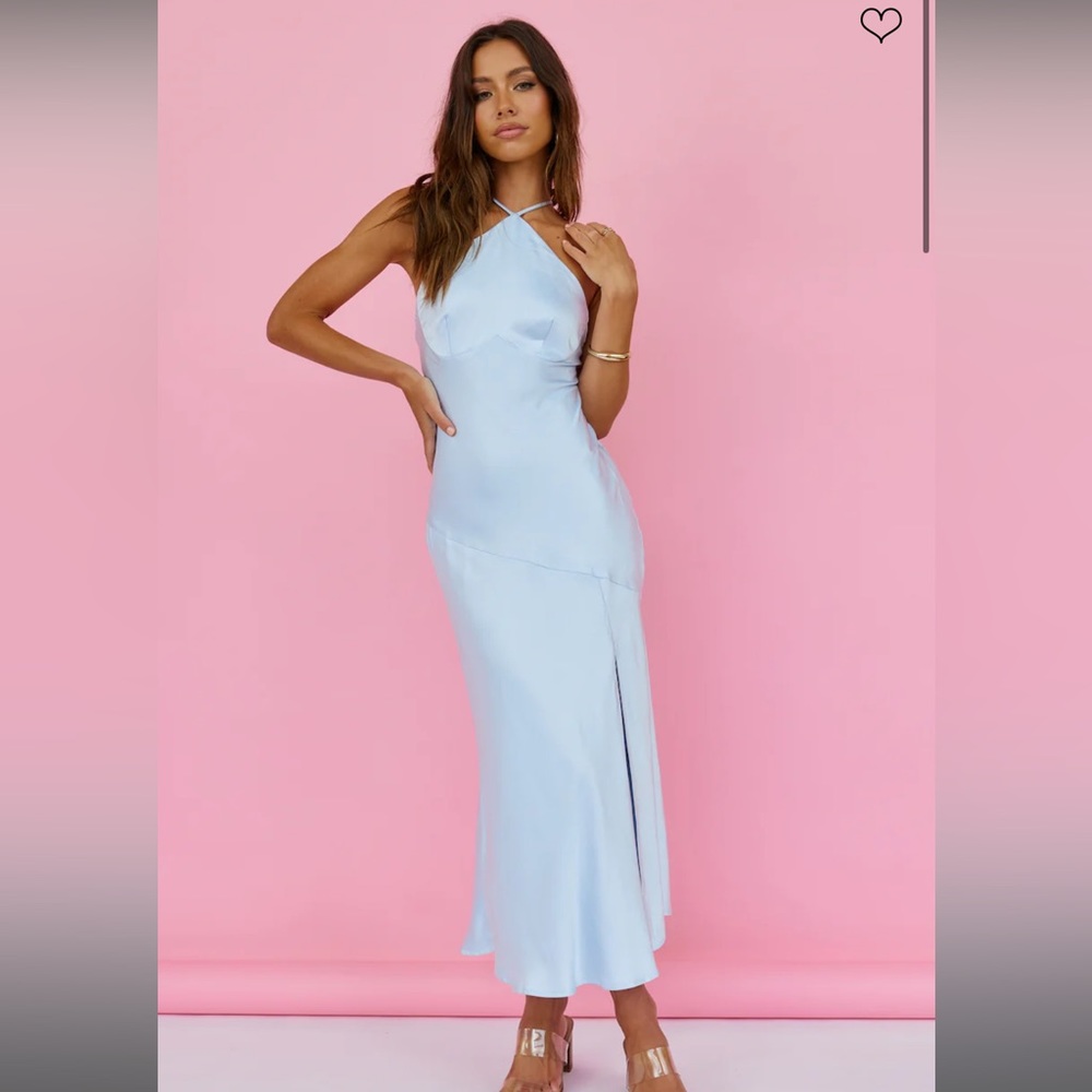 NWT satin midi dress